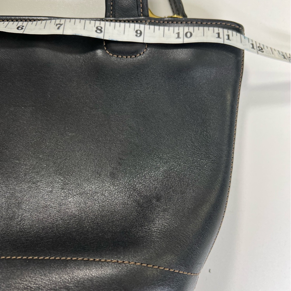 Vintage Coach Bleecker Basket Bag # 9301 in Black Small - Picture 8 of 13